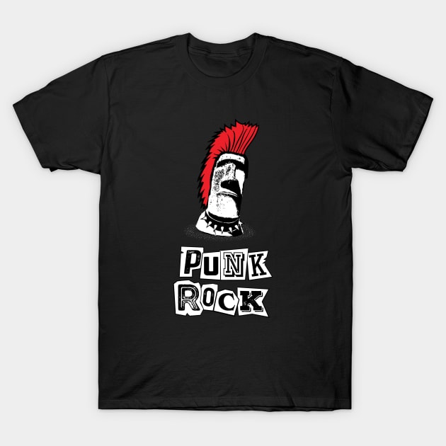 Easter Island Punk Rock T-Shirt by atomguy